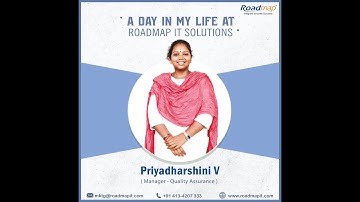 A Day in the Life of Quality Assurance Manager at Roadmap IT Solutions #video