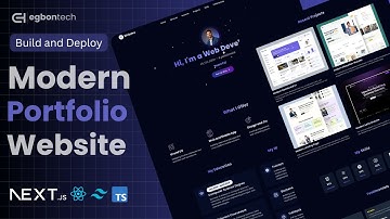 Build and Deploy a Modern Developer Portfolio Website | Next.js 16, Tailwind CSS & TypeScript