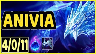 ANIVIA - 4/0/11 KDA GAMEPLAY