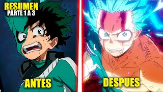 El Heroe MÁS PODEROSO DEL MUNDO le da sus poderes a UN NIÑO! My Hero Academia Temporada 1 al 3