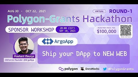 Polygon-Grants Primer Workshop 09 | Ship your dApp to NEW WEBby ArgoApp