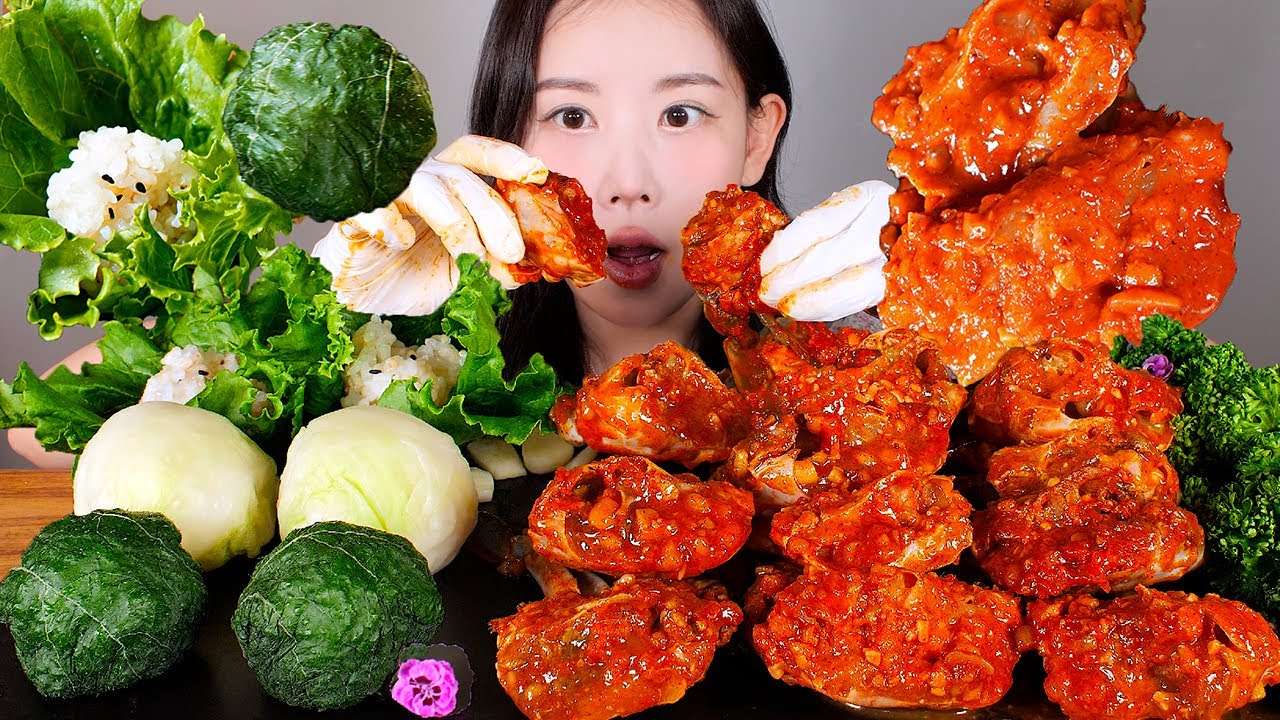 세상 어디에도 없는 게장 쌈빡한데?😎 수빙수님의 쌈장게장 쌈밥 먹방 [eating show] mukbang korean food