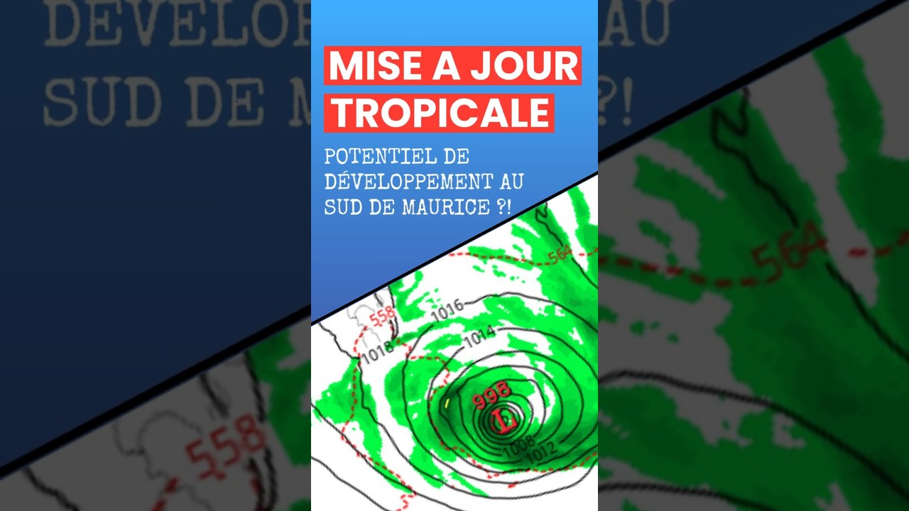 Formation possible d'une tempête subtropicale au sud de l'île Maurice ?!