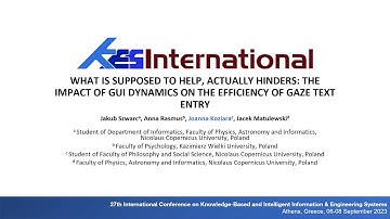 KES 2023 - What Is Supposed to Help, Actually Hinders