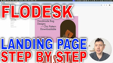 ✅ Hoe maak je een landingspagina in Flodesk 🔴