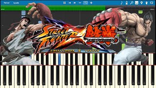 Street fighter x Tekken Main menu piano tutorial
