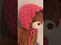 綿100%のベビーボンネット #crochet #crocheting #handmade #かぎ編み #かぎ針編み #ハンドメイド #ごしょう産業 #エンジェルコットン