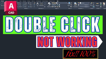 dubbelklikken werkt niet in autocad