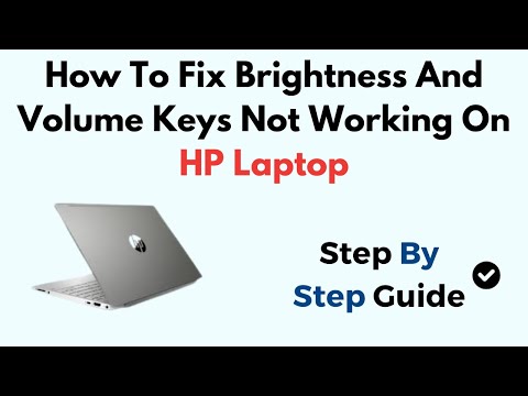 How To Fix Brightness And Volume Keys Not Working On HP Laptop Windows 11 by Geo Statology
