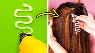 40 SMART HAIR STYLING TRICKS AND DIYS