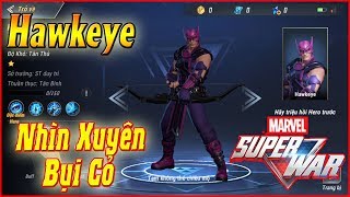 MARVEL Super War: Hawkeye (Siêu anh hùng) Xạ thủ có khả năng nhìn xuyên bụi cỏ - Hồng hường yếu đuối screenshot 1