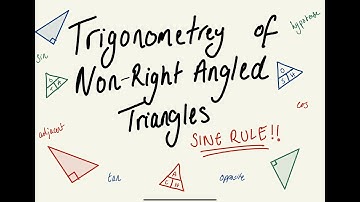 Trigonometry of Non-Right Angle Triangles - SINE RULE in 5 MINUTES - GCSE Maths