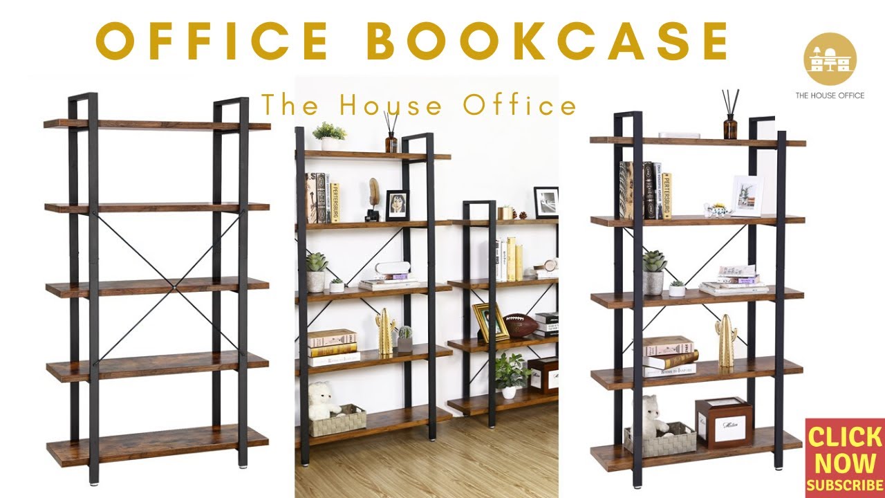 Office Furniture | Industrial Style Bookcase - FANfurnitureTASTIC Deals from The House Office