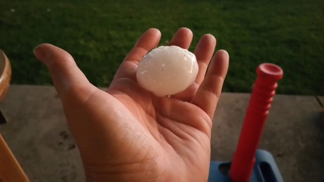 Golf ball sized hail and Dutch Oven pizza YouTube