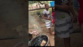 Dog Snags Snack During Grilling Session