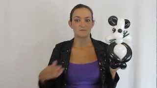 PANDA BEAR Balloon Animal Tutorial - Learn Balloon Animals with Holly!