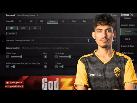 GodZ Latest BGMI Sensitivity Update 4.2 | Basic & Advance Sensitivity + Never Expire code
