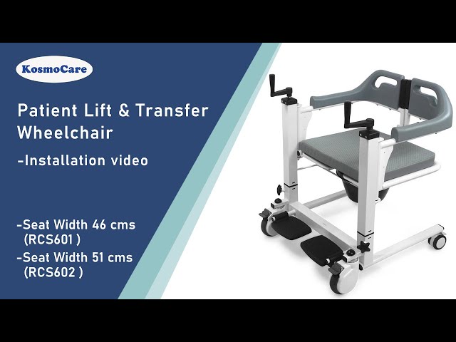 Patient Lift Transfer Chair Wheelchair Lightweight Rolling Shower