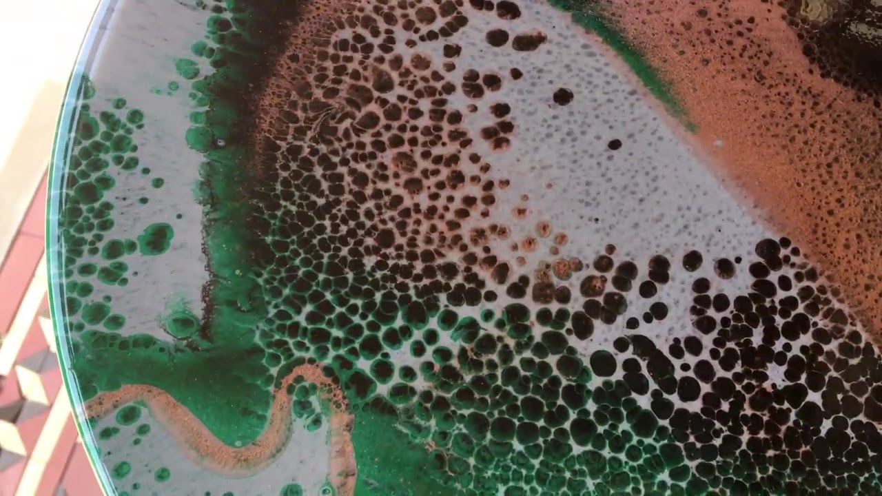 Epoxy Resin art details in sunlight YouTube