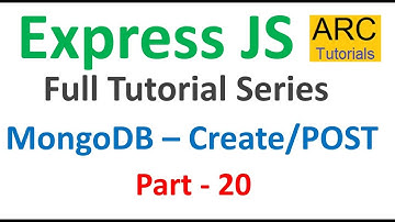Express JS Tutorial #20 - MongoDB CRUD - Create/Post | Expressjs Tutorial For Beginners