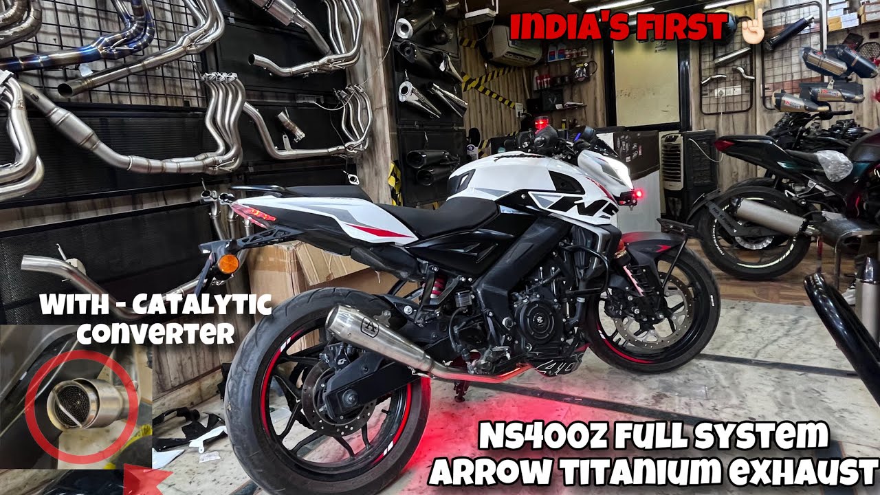 NS400z Arrow Full System with Catalytic Converter | Premium Quality Exhaust (loud+bass)