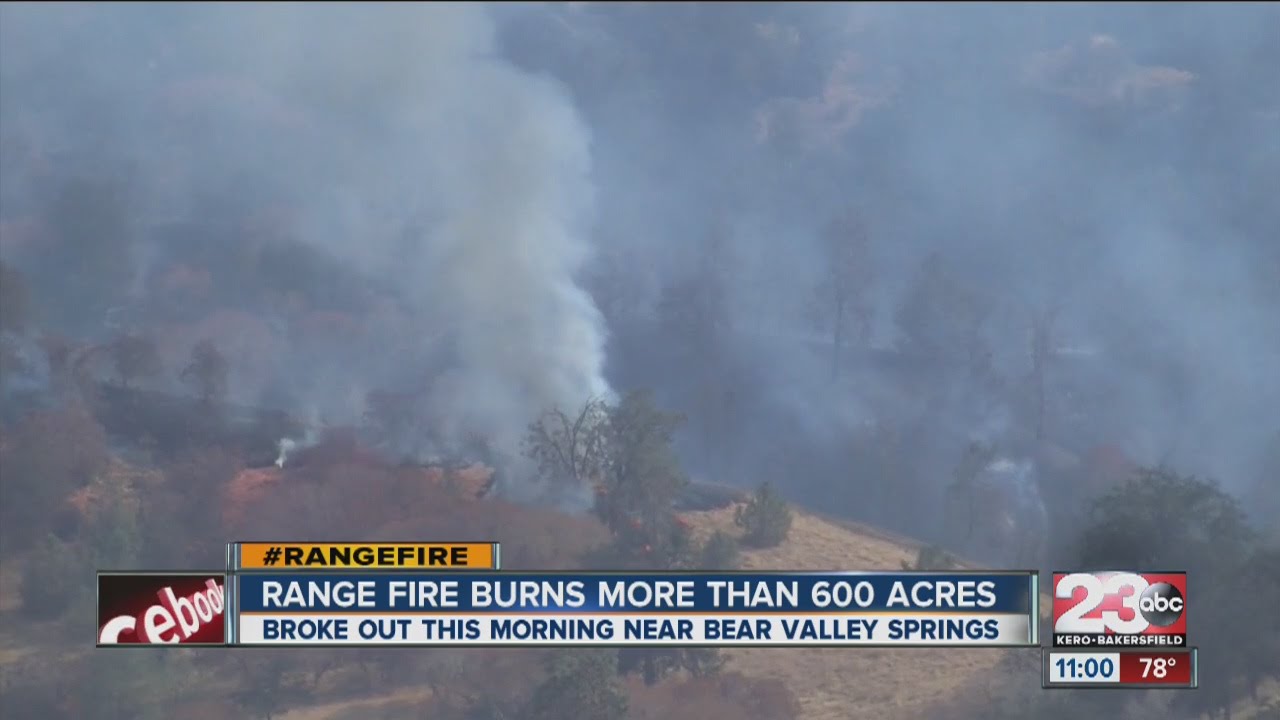 Range fire forces Bear Valley Springs Evacuations YouTube