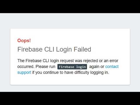 Firebase CLI login issue