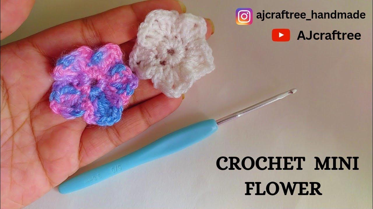crochet-mini-flower-for-beginners-l-crochet-tutorial-youtube
