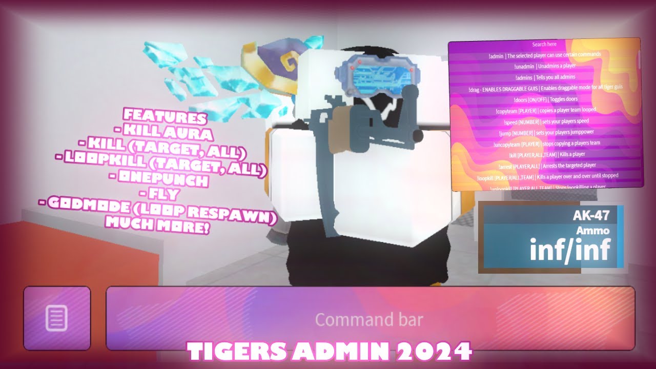 Fluxus/Hydrogen/Delta Mobile Script Showcase | [FIX] PL Tigers Admin (Kill Aura, Kill All, Loopkill)