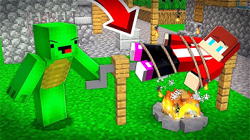 Mikey HURT and COOKED JJ in Minecraft Challenge - Maizen