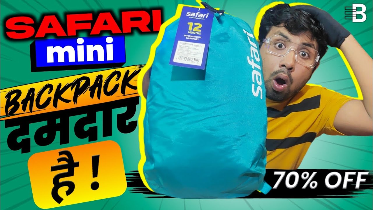Safari 15L Mini Backpack UNBOXING 🔥 | Best Budget College backpack Under 500 |