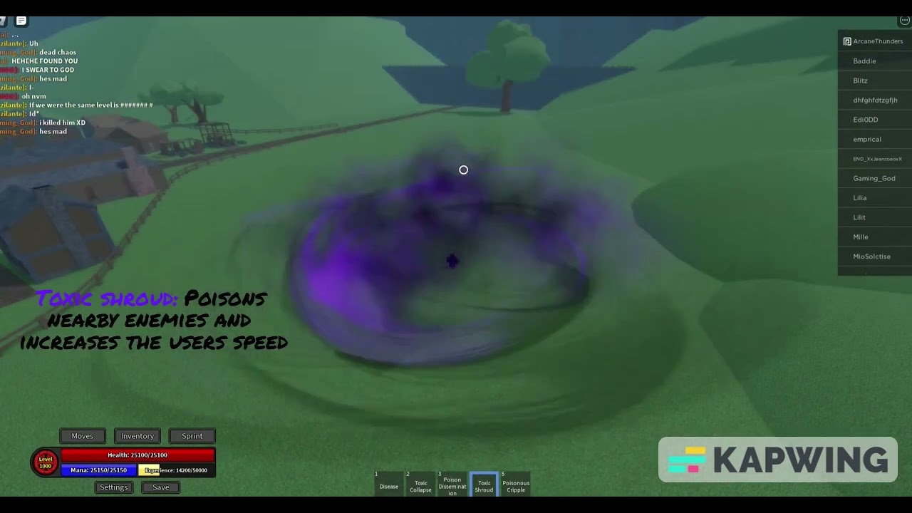 Toxic Showcase/Ascended Poison (Elemental Grind Game)