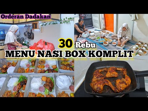 Bahan Dapur ORDERAN NASI BOX 30 RIBU KOMPLIT #idejualan #jualanonline #nasibox #ayambakar #kentangbalado Yang Lezat