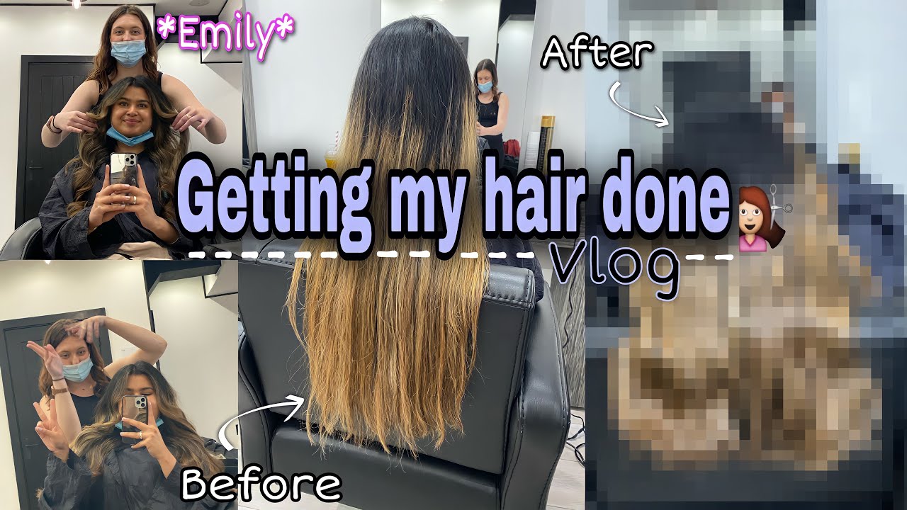 COME WITH ME TO GET MY HAIR DONE Vlog *trim and balayage touch up