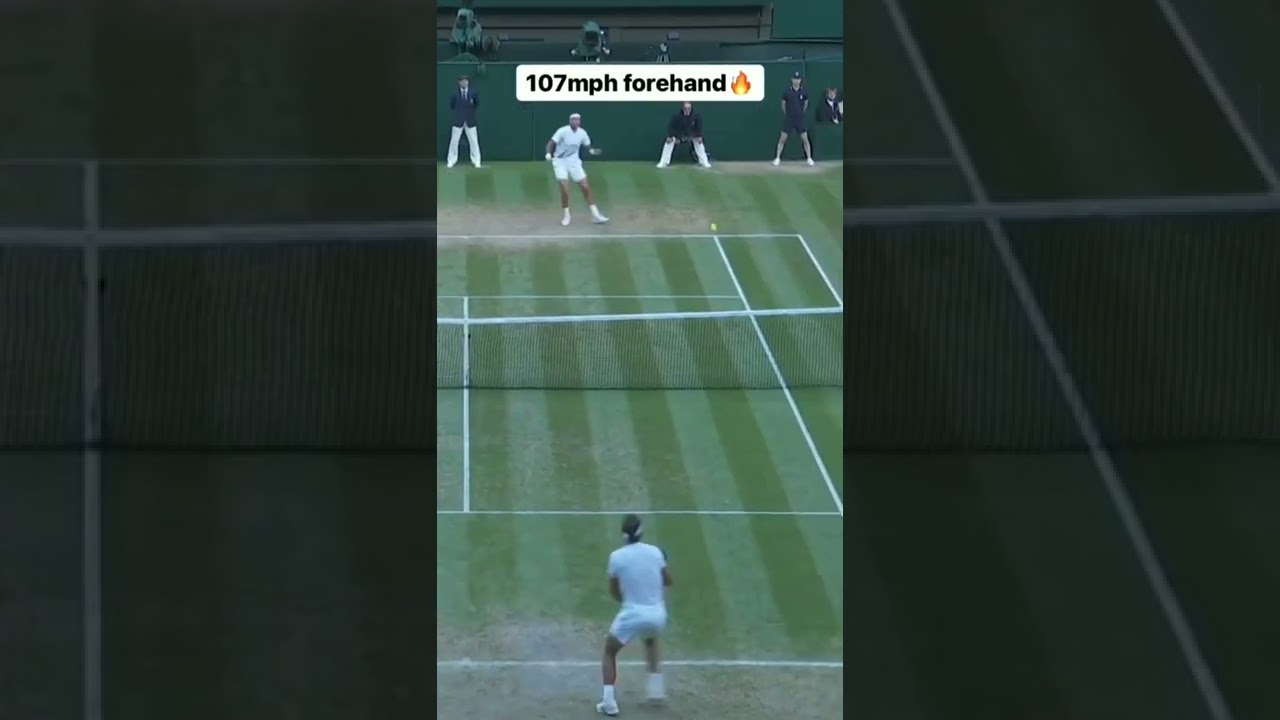 107mph Forehand 💪 | Tennis player