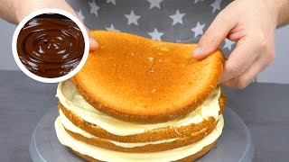 この4層のケーキを切るをパキッと耳に響く