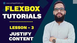 Justify Content in CSS - Center End Start Between - CSS Flexbox Tutorial in Hindi