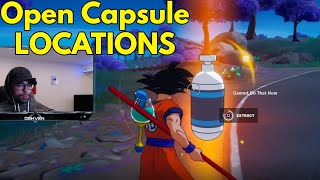 Open Capsule Corp Capsules LOCATIONS in Fortnite!