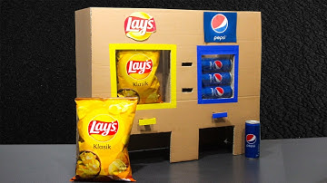 DIY How to Make LAYS Chips and Pepsi Vending Machine
