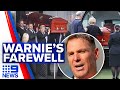 Family and friends farewell Shane Warne at private funeral | 9 News Australia