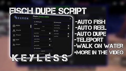 Fisch Dupe Script🦈 | Hydrogen - Fluxus - Delta - Arceus x - Codex Executor