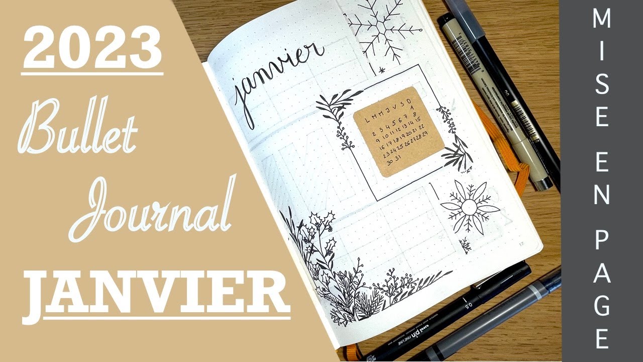 PLAN WITH ME Janvier 2023 : plantes | Bullet Journal 🌿