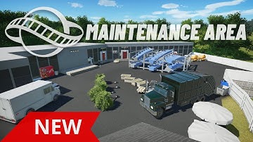 Mini-Tutorial Part 9 - How To Build a Realistic Maintenance Area In Planet Coaster (Timelapse)