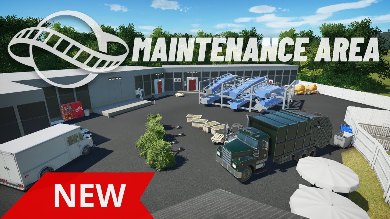 Mini-Tutorial Part 9 - How To Build a Realistic Maintenance Area In Planet Coaster (Timelapse)