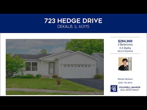 723 Hedge Drive, DeKalb, IL home video tour