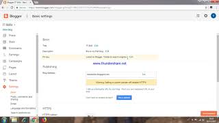 How to change privacy setting of a blog in blogger