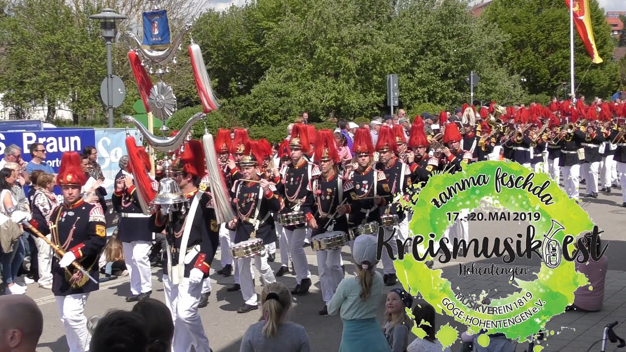 Bürgerwache Mengen beim Kreismusikfest 2019 in Hohentengen