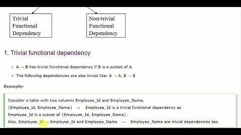 Functional dependencies: Part 2