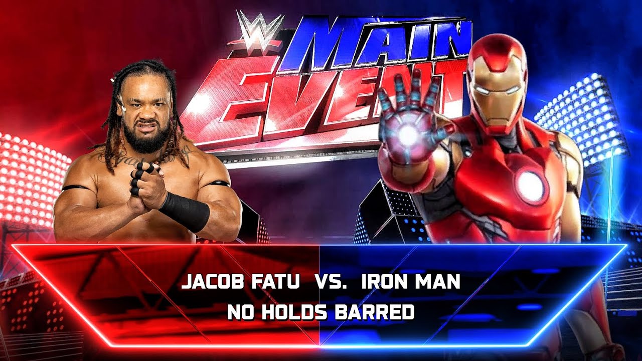 Jacob Fatu Vs Iron Man - No Holds Barred Match At WWE MAIN EVENT