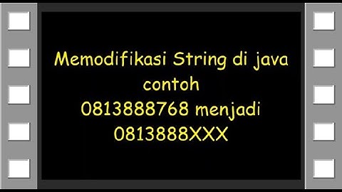 Pertemuan 10: Memodifikasi String di Java Netbeans